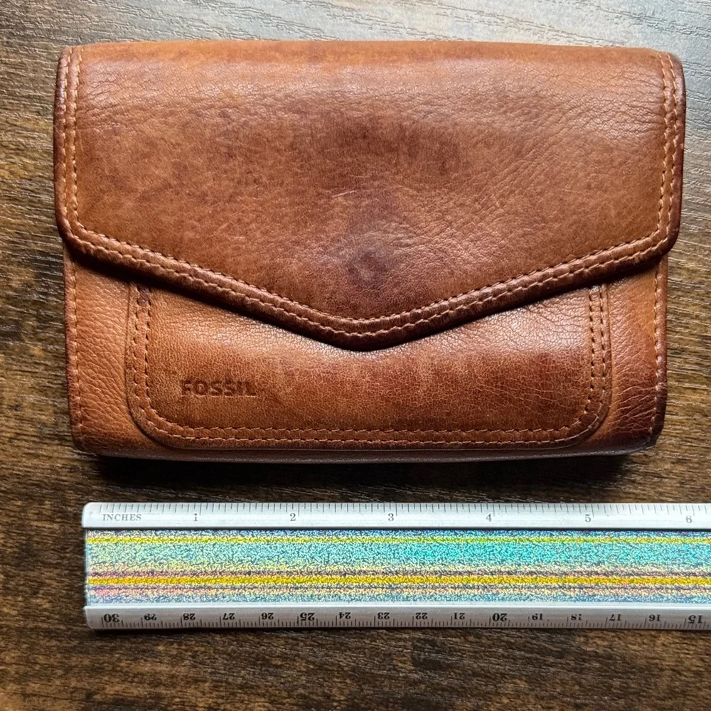 VTG Fossil Genuine Leather Wallet SOFT! - Picture 10 of 11